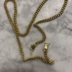 18k / 80g Gold Cuban Link Chain - $4,500 Custom 18 Inch