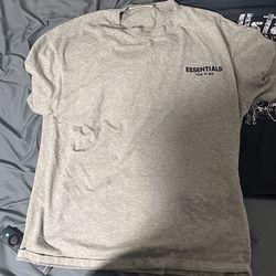 Oatmeal colored large essential t shirt