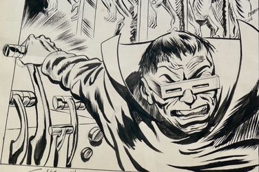 Tom Grindberg Original Drawing of Doc Ock w/ Signature/Greeting