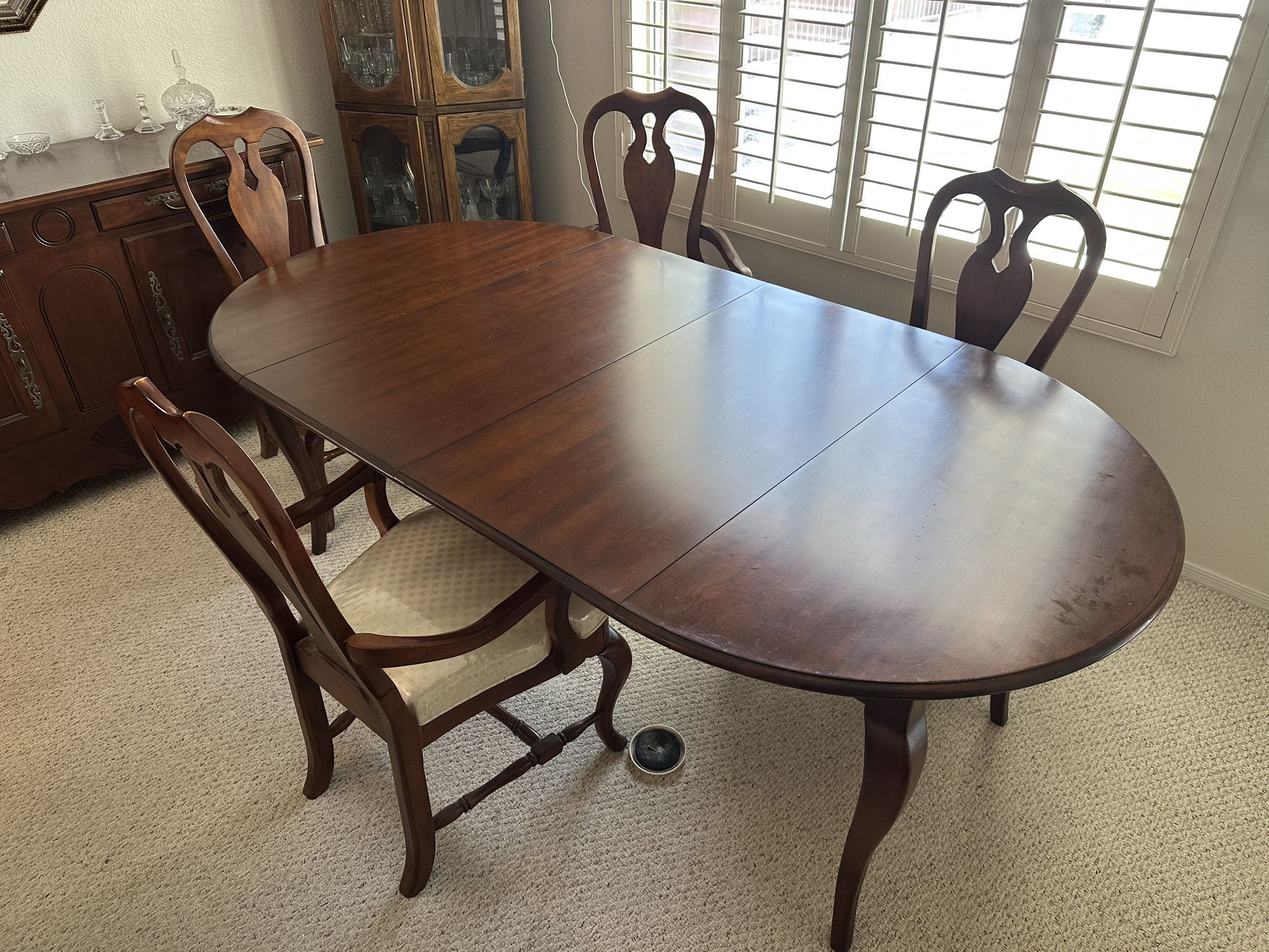 Drexel Dining Table With Sideboard