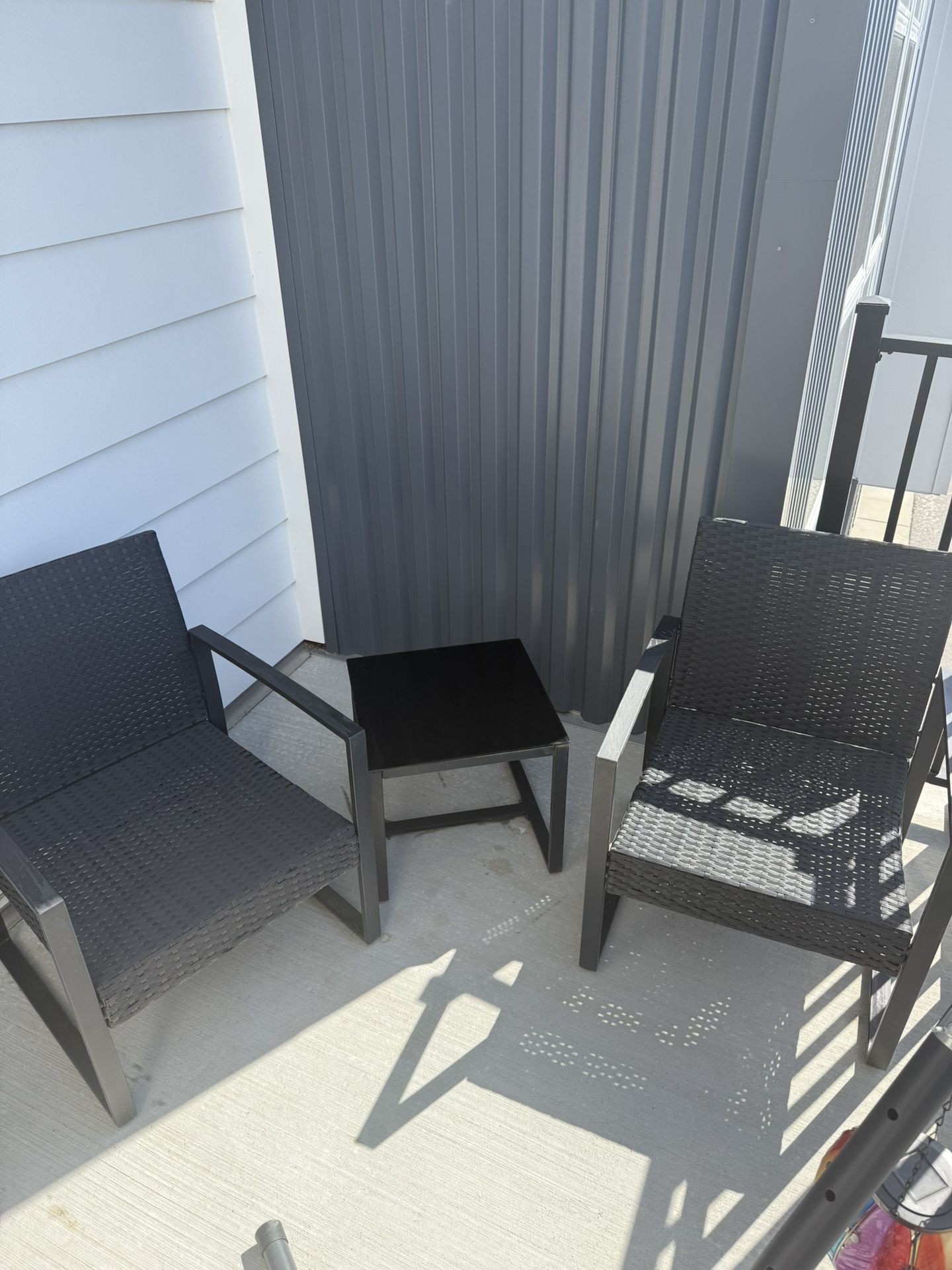 Outdoor Chairs and Coffee Table