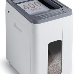 Heavy Duty Paper Shredder: 400 Sheets Auto Feed