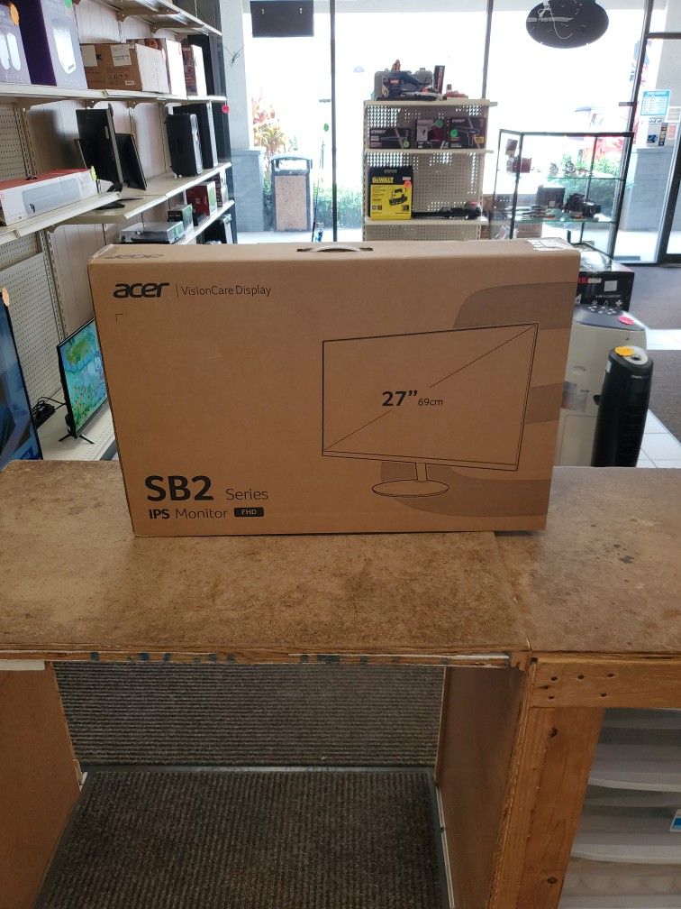 Acer SB272 IPS FHD 27" Computer Monitor NEW
