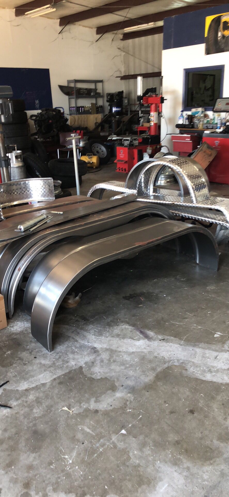 Trailer fenders. Tandem teardrop. Both 66” and 72”. Metal. Trailer fenders 99.00 per set