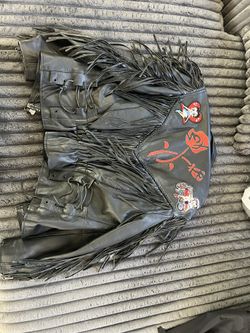 Leather Betty Boop Motorcycle Jacket 