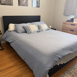 Ikea Malm bed with storage
