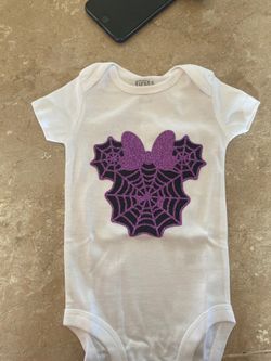 Minnie spider web onesies