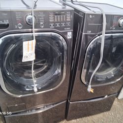 lg washer and dryer set electric with pedestal SideKick pedestal washer