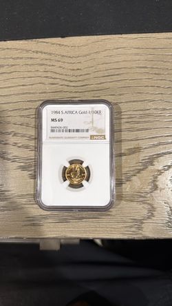 1984 South Africa Gold 1/10 Krugerrand NGC MS69