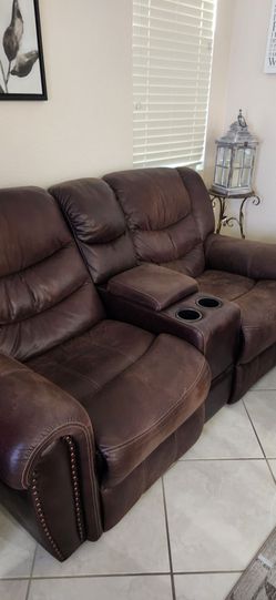 Leather Sofa Set