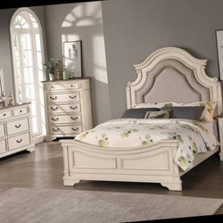 Queen Bed Frame  Dresser Mirror One Nightstand Free Delivery  Check Description