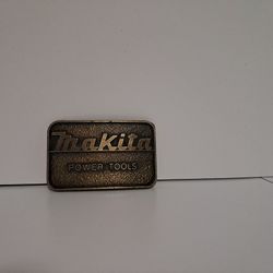 Vintage Makita Power Tools Belt Buckle 
