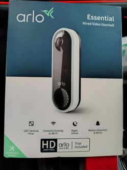 Arlo essential wired video doorbell