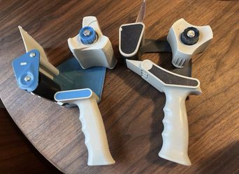 2 Packing Tape Dispensers   -  2” Tape And 3” Tape