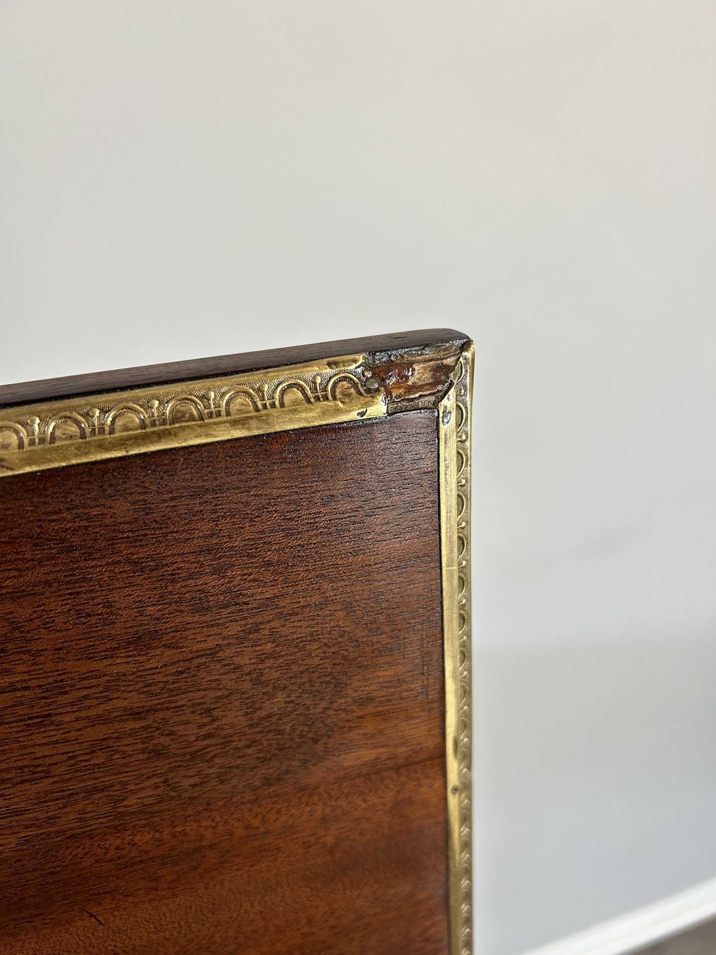 Antique Jenny Lind Style Fold Down Mirror Vanity