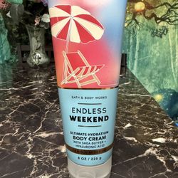New, Not Used! Full! Bath & Body Works Endless Weekend Body Cream.  