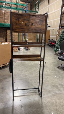 #0(contact info removed) Itaar Over the Toilet Storage Cabinet, Bathroom Shelves Over Toilet, Rustic Brown