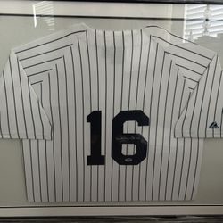  Whitey Ford Yankees #16 Framed PSA autographed jersey 