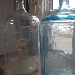 Vintage 5 Gallon Glass Water Bottles 