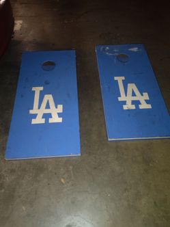LA Dodgers Cornhole Board Set