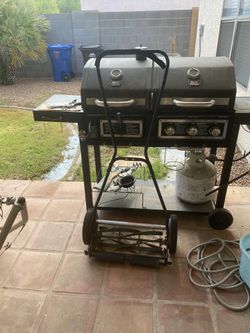 Barbecue Grill dual charcoal and gas