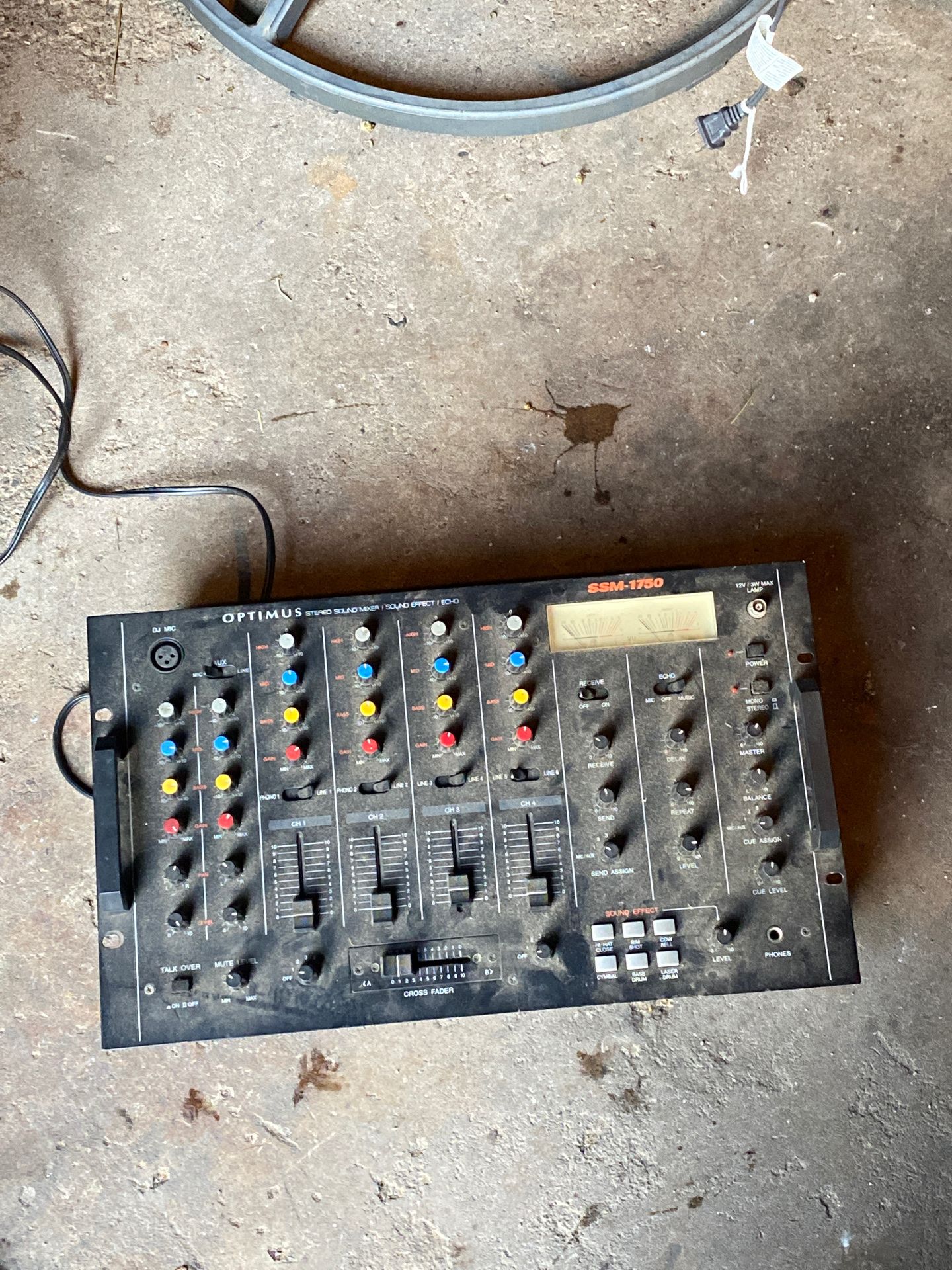 Optimus ssm-1750 4 channel mixer