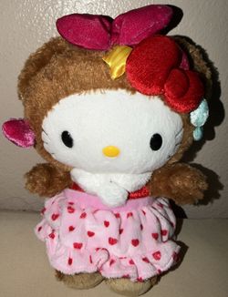 RARE Sanrio Hello Kitty Lovely Bear Plush 9”