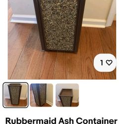 Rubbermaid Ash TRAY And Trash Can