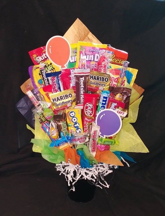 Large Candy Bouquet, Birthday Gifts, Gift Basket , Edible Gift, Custom Gift