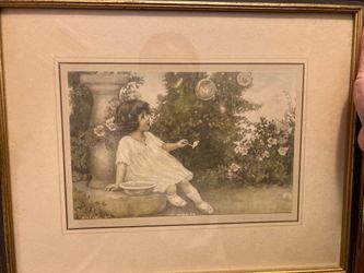 BUBBLES  a  1920 Vintage Henry F.Wireman  Print-Pristine Condition