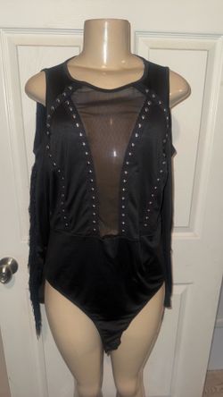 Fringed bodysuit