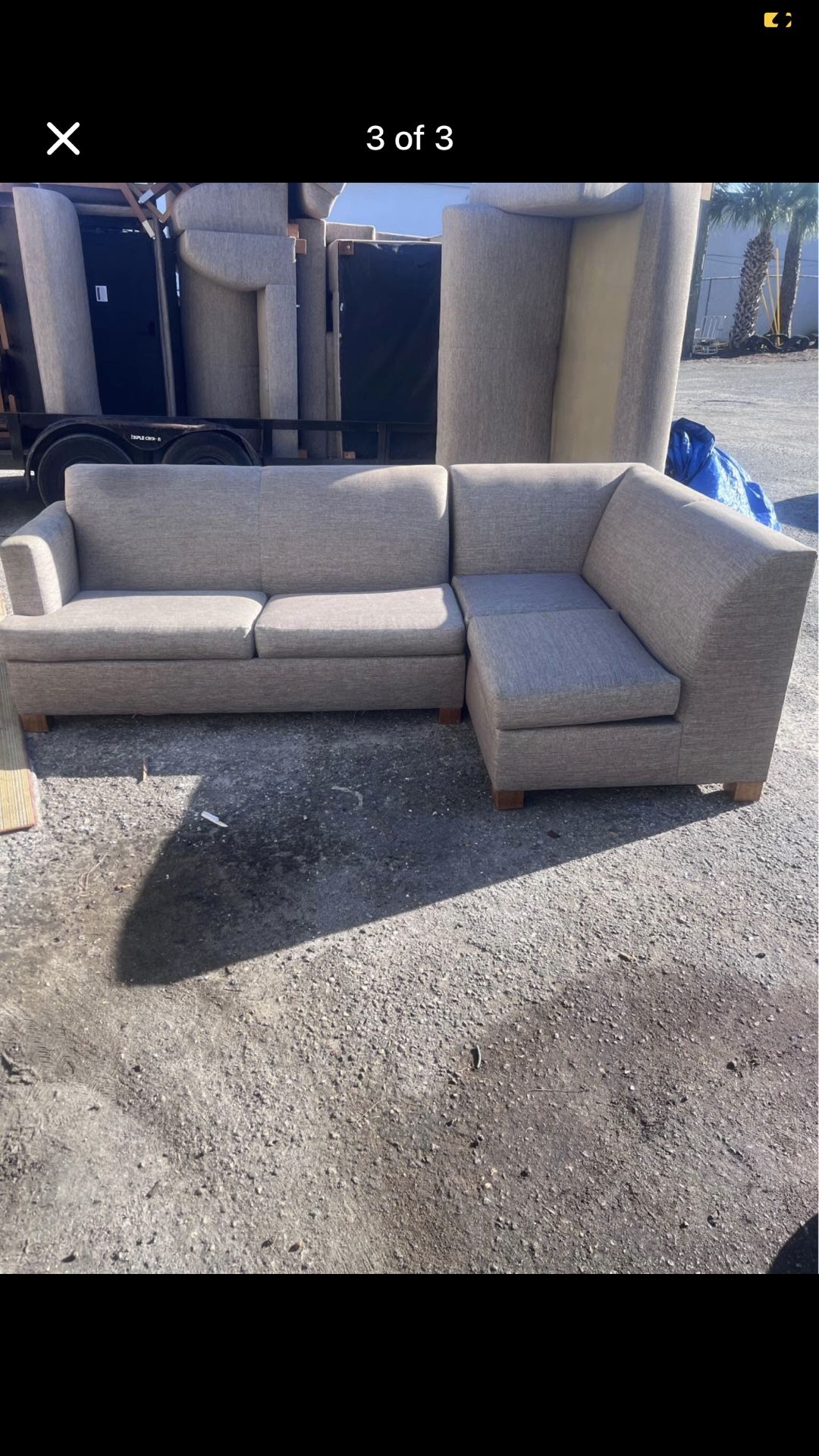 Beige Sectional Sleeper