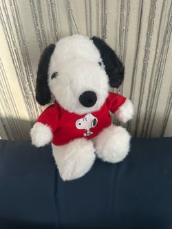 Snoopy Plush Stuffed Animal with Red Shirt