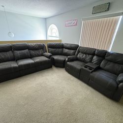 Manual Recliner (3 piece - sectional) 