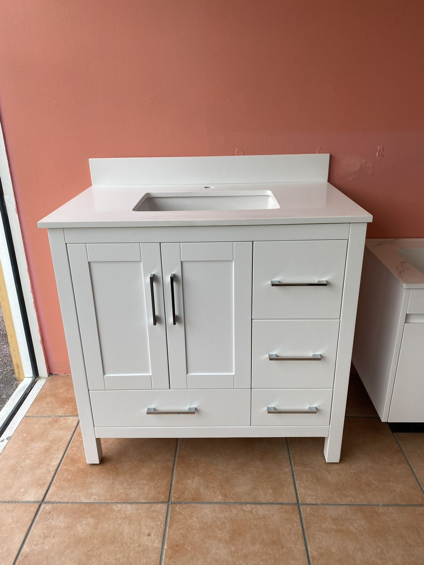 NEW ~ Modern PVC Bathroom Vanity - 36 inches