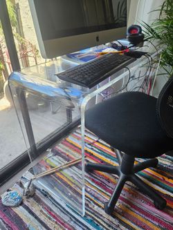 Plexiglass desk