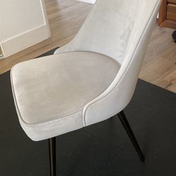 West Elm Mid-Century Dining Chair - Metal Legs