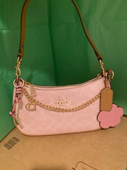 Coach Signature Shoulder Bag Pink