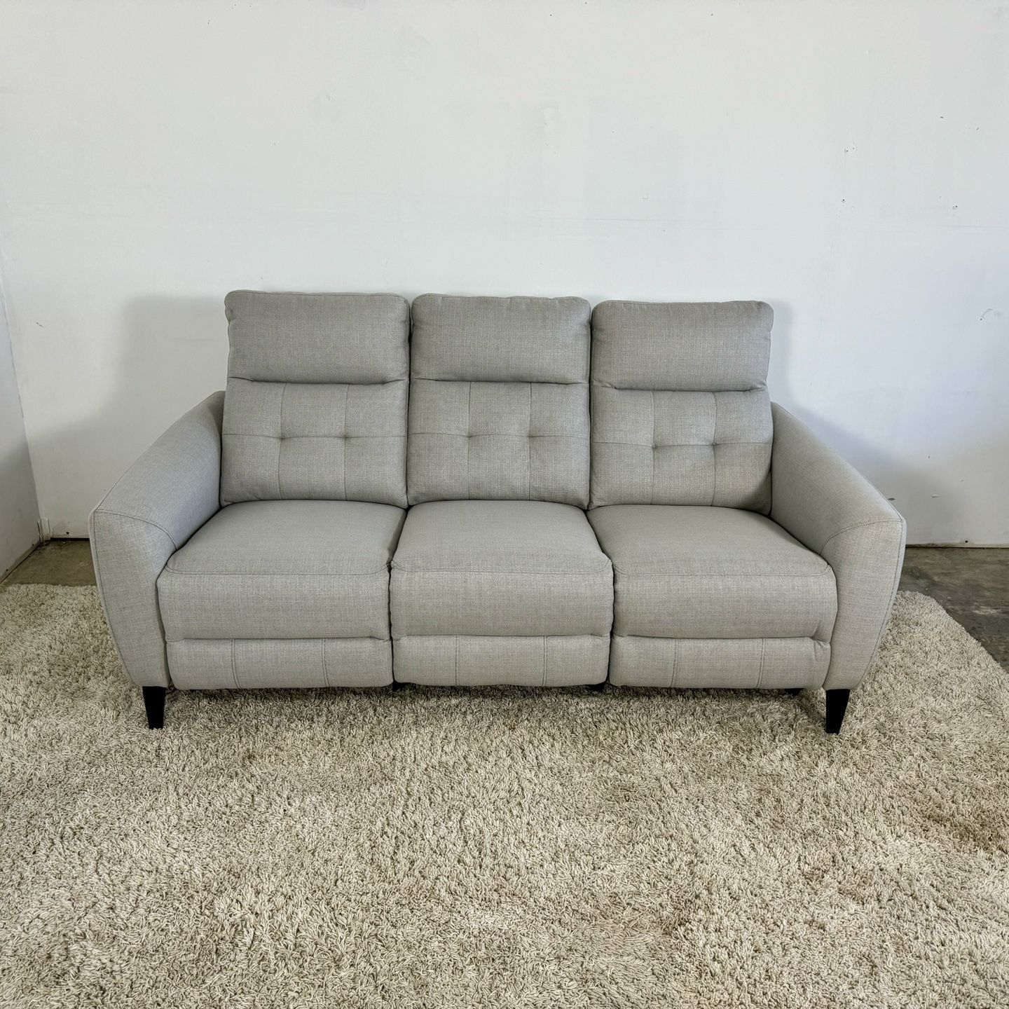 Power Reclining Gray Sofa (Delivery Is Available)