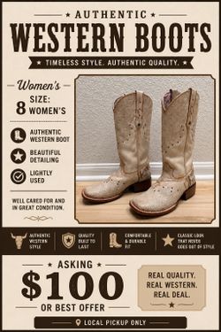Womens Cowgirl / Cowboy Boots