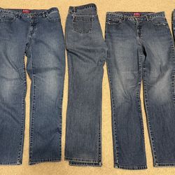 5 Pair Westport Denim Blue Jeans  (Size 12)  $15.00 Each