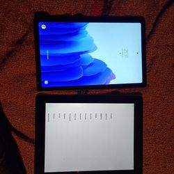 Samsung Galaxy Tablet A7 And Apple iPad
