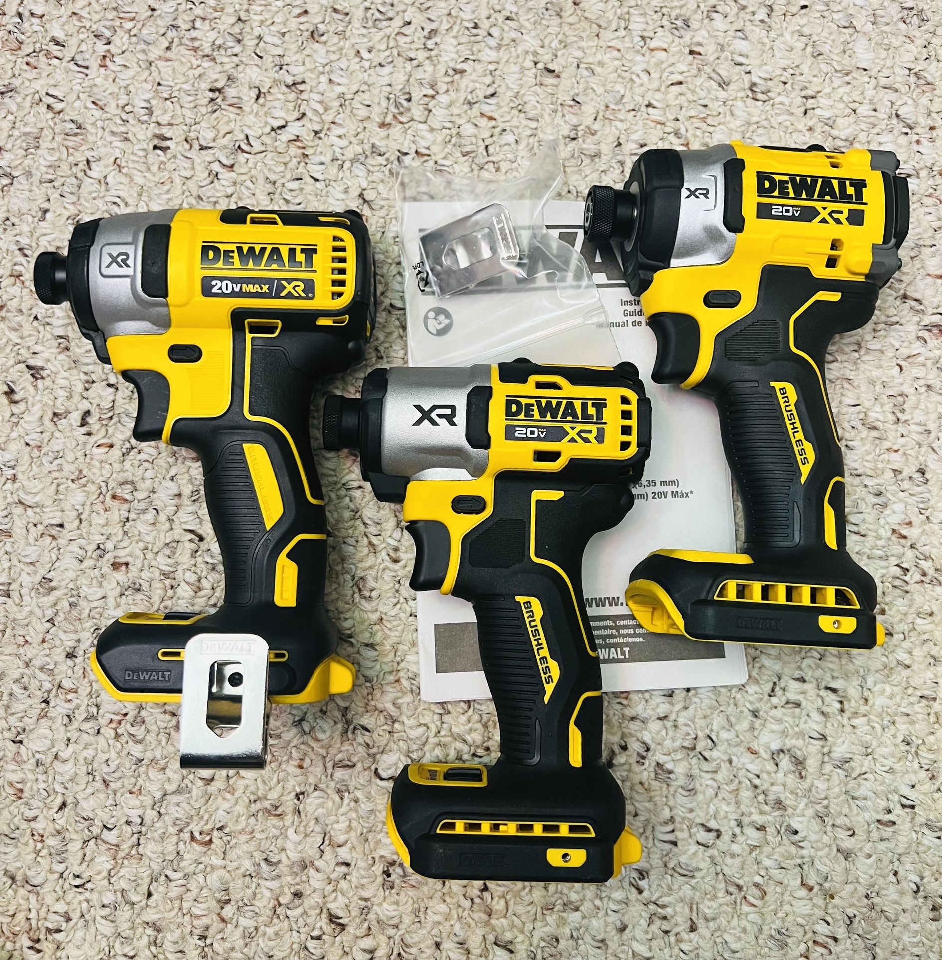 *NEW* Dewalt 20-volt XR 3-speed Mode 1/4” Hex Impact Driver — READ Description for the price