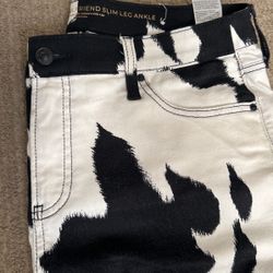 Cow Print So Slimming Girlfriend Slim Leg ankle