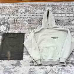 Grey Oatmeal Essentials Hoodie