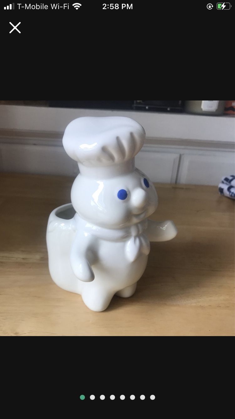 Pillsbury Doughboy Utensil holder collectible vintage