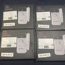 Portable Nail Drill Professional: 45000 RPM Rechargeable Electric Nail Drills Machine with 6 Bits,