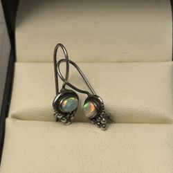 925 Silver Opal Earrings 