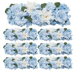 Pack of 6 Wedding Arch Decorations, 18 inch Artificial Flower Table Centerpieces Floral Arrangement for Wall Backdrop Party Bridal Shower Event Decor 