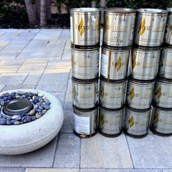 Terraflame Zen 11” Indoor/Outdoor Fire Bowl + 17 Fuel Canisters